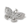 Brass Micro Pave Cubic Zirconia Pendants KK-P320-03A-P-2