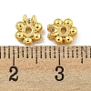 Rack Plating Brass Cubic Zirconia Beads KK-L215-312G-3