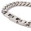 Non-Tarnish 304 Stainless Steel Chunky Curb Chains Bracelet for Men Women BJEW-E107-11P-02-3