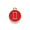 Alloy Enamel Pendants ENAM-SZ0001-28B-I-4