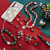 100Pcs 2 Colors Polyester European Beads FIND-PH0029-12-4
