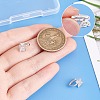 2Pcs 925 Sterling Silver Micro Pave Cubic Zirconia Pendant Bails STER-PH0001-94-3