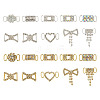  20Pcs 20 Styles Alloy Crystal Rhinestone Connector Charms DIY-TA0005-28-10