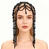 1Pc Plastic Beads Hair Chain Hat for Bridal OHAR-GF0001-52A-1