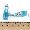 Transparent Resin Pendants RESI-D074-03A-3