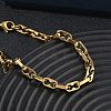 5MM 304 Stainless Steel Oval Link Chain Bracelets SA-CBA2696-08G-3