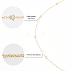 CHGCRAFT DIY Clear Cubic Zirconia Star Link Chain Bracelet Necklace Making Kit DIY-CA0005-49-5