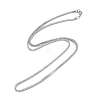 Men's 304 Stainless Steel Diamond Cut Cuban Link Chain Necklaces NJEW-G340-10P-01-2