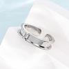 304 Stainless Steel Cuff Open Rings SA-CBACA70-01B-P-2
