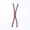 Nylon Twisted Cord Bracelet Making MAK-F018-B-RS-3