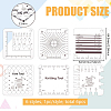 BENECREAT 1 Set Acrylic Knitting Rulers DIY-BC0012-73-2