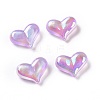 UV Plating Rainbow Iridescent Acrylic Beads OACR-C010-01A-1