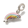 Rack Plating Alloy Colorful Enamel European Dangle Charms FIND-H005-39P-2