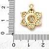 Brass Micro Pave Cubic Zirconia Pendants KK-I276-01G-3