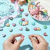 50Pcs Opaque Arylic Beads OACR-CJ0001-87-4