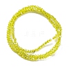 Transparent Electroplate Glass Beads Strands EGLA-H107-01A-AB11-4