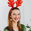 Acrylic Santa Claus Dangle Earrings EJEW-YWC0001-01-5