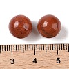 Natural Red Jasper No Hole Sphere Beads G-K353-04A-07-3