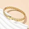 304 Stainless Steel Hinged Bangles for Women AJEW-P127-27G-3