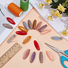 48Pcs Resin Safety Pin Brooches JEWB-OC0001-11C-4