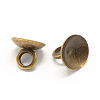 Iron Bead Cap Pendant Bails MAK-Q002-01-2