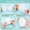 Sublimation Blank Polyester Folding Fan AJEW-WH0010-57B-4