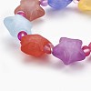 Frosted Acrylic Beads Kids Stretch Bracelets BJEW-JB03895-01-2