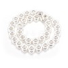 Electroplated Non-magnetic Synthetic Hematite Beads Strand G-P423-09S-1