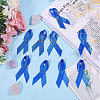 Awareness Ribbon Nylon Brooch JEWB-WH0056-008B-4