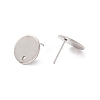 Non-Tarnish 201 Stainless Steel Stud Earring Findings STAS-P308-09B-P-2