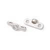 Rack Plating Brass Pave Clear Cubic Zirconia Connector Charms KK-G433-04P-1