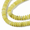 Natural Lemon Jade Beads Strands X-G-S366-115-3