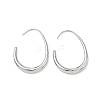 304 Stainless Steel Teardrop Dangle Earrings EJEW-Z158-01P-4
