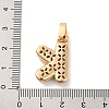 Brass Micro Pave Cubic Zirconia Pendants KK-C076-29K-G01-3