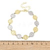 Brass Link Chain Bracelets for Women BJEW-G762-03GP-01-5