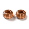 Schima Wood Carved European Beads WD-CBACBB7-02D-1