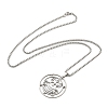 Non-Tarnish 201 Stainless Steel Pendant Necklaces NJEW-H030-01P-2