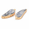 Natural Blue Spot Jasper Pendants G-N326-127-A07-3