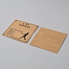 Kraft Paper Bracelet Display Cards CDIS-WH0045-001-2