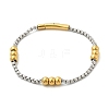 304 Stainless Steel Ball Chain Bracelets for Women Men BJEW-Z087-22GP-4