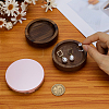 Flat Round Wood Jewelry Plate DJEW-WH0027-06B-3