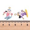 Alloy Enamel Pendants ENAM-L057-02G-3