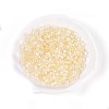 Transparent Spray Painted Glass Beads X1-EGLA-N018-4mm-10-1
