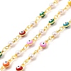 Enamel Evil Eye Link Chains CHC-C003-21G-06-1