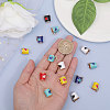 Globleland 24Pcs 6 Colors Alloy Enamel Pendants ENAM-GL0001-04-3