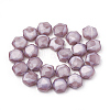 Opaque Solid Color Glass Beads Strands X-GLAA-N032-01B-2