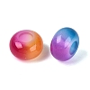 Two Tone Imitation Jelly Acrylic European Beads OACR-Q200-37-3