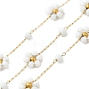 Handmade 304 Stainless Steel Beaded Chains CHS-L031-08G-02-1