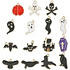 60Pcs 15 Styles Halloween Theme Alloy Enamel Pendants FIND-FS0002-89-2