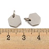 Non-Tarnish 304 Stainless Steel Charms STAS-P356-01P-3